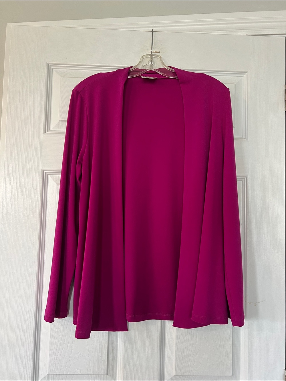 Women's Open-Front Cardigan in Fuchsia